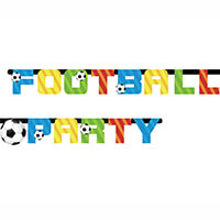 FOOTBALL PARTY felirat - színes - 160 cm