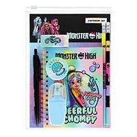 Monster High írószer szett spirálos notesszel - 7 részes