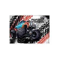Monster Truck autós műanyag irattartó tasak - A5