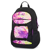 OXY BAG Zero laptoptartós diák hátizsák - 22 literes - fekete - rózsaszín batikolt