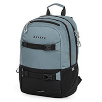 OXY Sport laptoptartós diák hátizsák - 27 literes - fekete/szürke