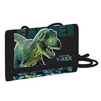 T-REX dinoszauruszos nyakbaakasztható pénztárca