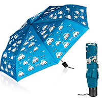 Autós összecsukható gyerek esernyő - 52 cm kék