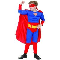 Super Hero szuperhős jelmez - izmosított - 120-130 cm
