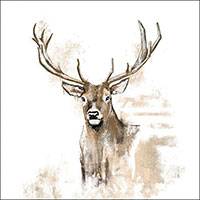 Szarvasos szalvéta 25x25 cm - őszi / karácsonyi - Antlers