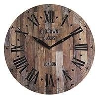 Old Town Clocks London faerezetes falióra - 29 cm - sötétbarna