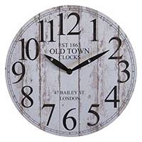 Old Town Clocks London faerezetes falióra - 29 cm - világosbarna