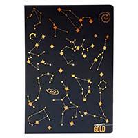 Blasetti Gold prémium vonalas füzet - A4 38 lapos - csillagképek