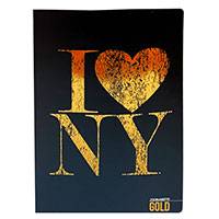 Blasetti Gold prémium vonalas füzet - A4 38 lapos - I love New York