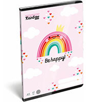 Happy Rainbow kockás füzet - A5 - 40 lapos - Lollipop