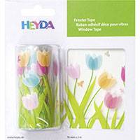 HEYDA ablakmatrica - 7,5x200 cm - tulipános
