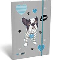 We Love Dogs Woof kutyás gumis mappa A4 - Lizzy Card