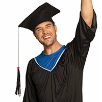 Diplomaosztó kalap - fekete