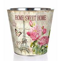 Home Sweet Home fém kaspó - 12x11,5 cm - PARIS ROSE