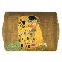 Klimt műanyag tálca - 22x15 cm - The Kiss