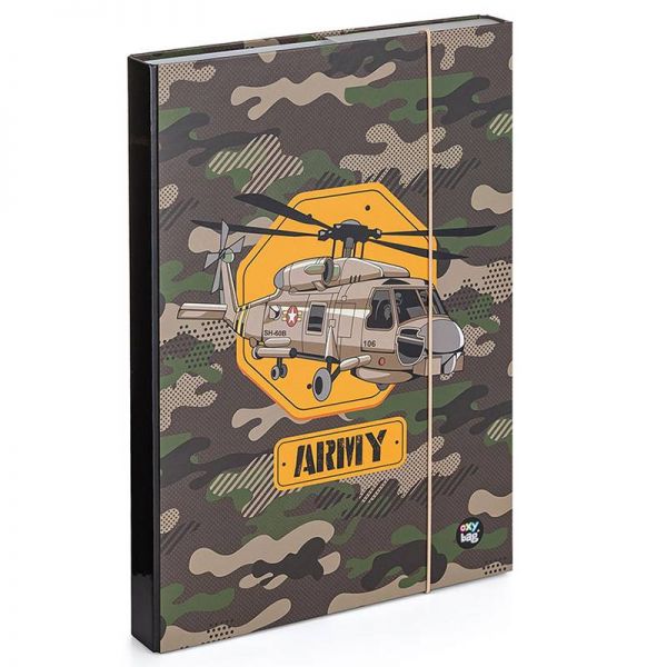 ARMY helikopteres füzetbox - A4 - terepszínű