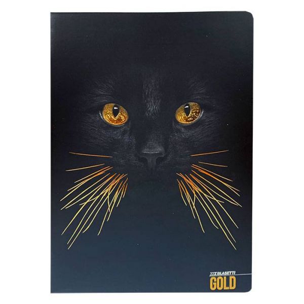 Blasetti Gold prémium vonalas füzet - A4 38 lapos - macskás