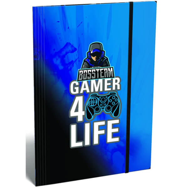 BOSSTEAM Gamer 4Life gumis mappa A4 - Lizzy Card