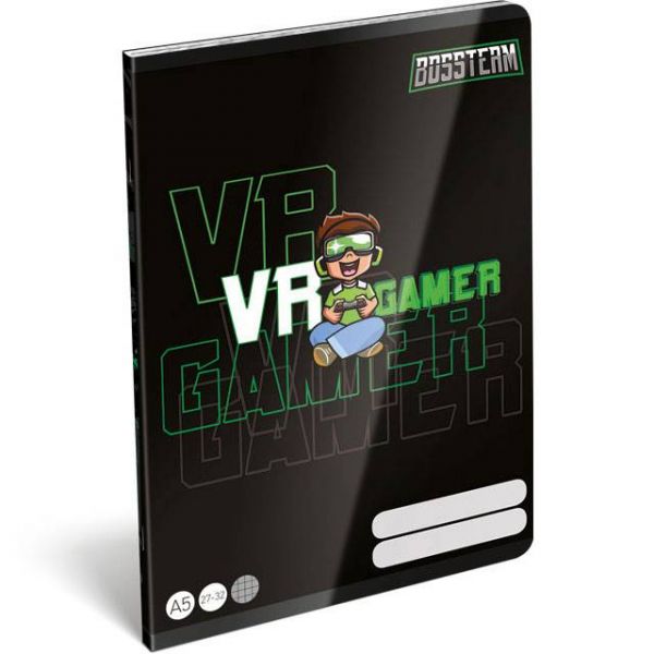 BossTeam VR Gamer kockás füzet A5 - 27-32
