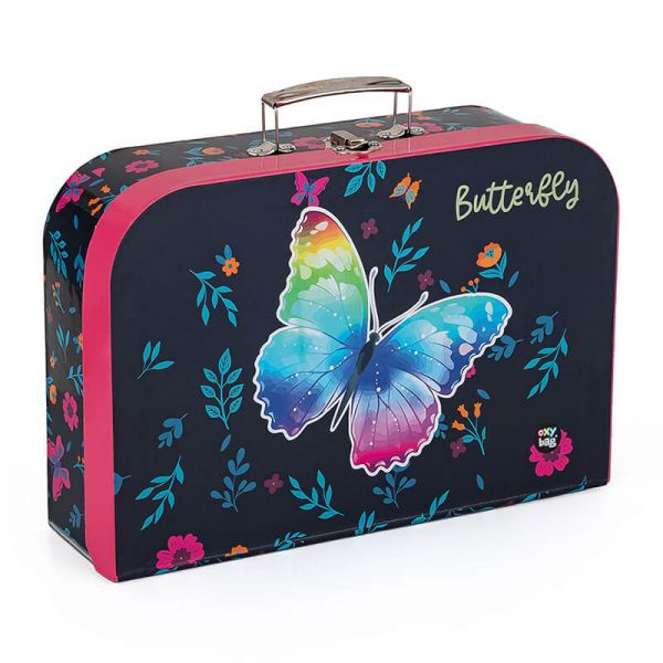 Butterfly pillangós kartonbőrönd - OXY BAG