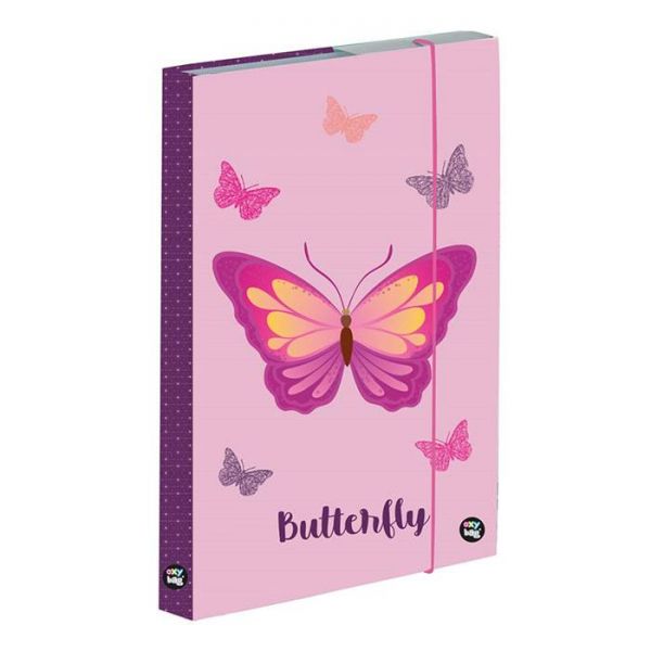 Butterfly pink pillangós füzetbox - A4 - OXY BAG