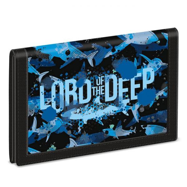 Cápás tépőzáras pénztárca - Lord of the Deep