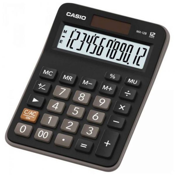 CASIO asztali számológép - fekete - MX-12B