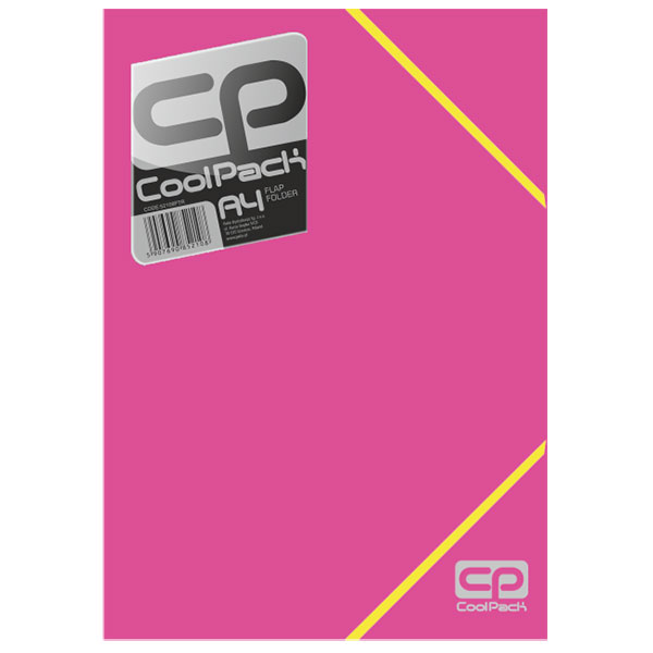 Cool Pack x műanyag gumis mappa - A4 - neon pink