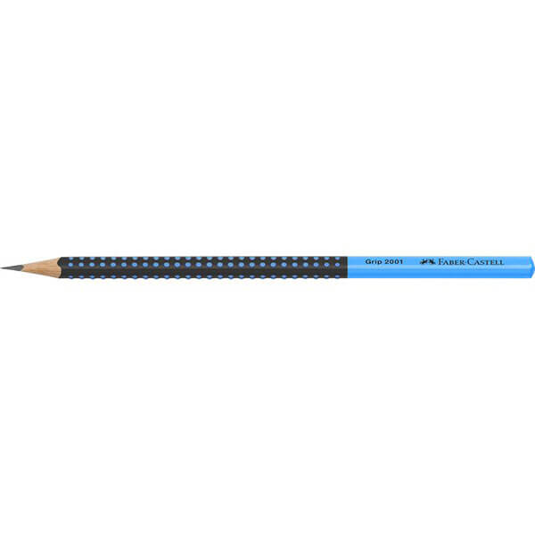 FABER CASTELL Grip 2001 ceruza - HB - fekete/kék