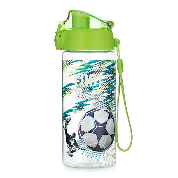 Football focis BPA-mentes tritán kulacs - 500 ml - zöld