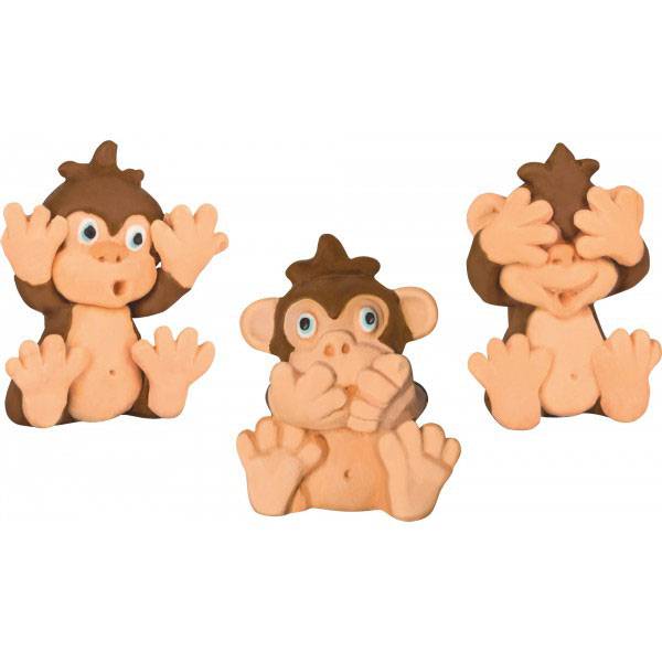 Funny Monkeys majmos radír - 1 darab többféle - Brunnen