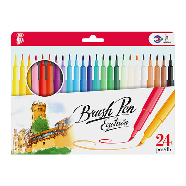 ICO Brush Pen Ecsetiron 24 darabos - dobozos