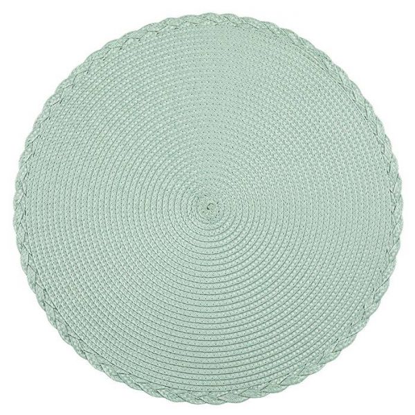 Mentazöld kerek tányéralátét - 38 cm