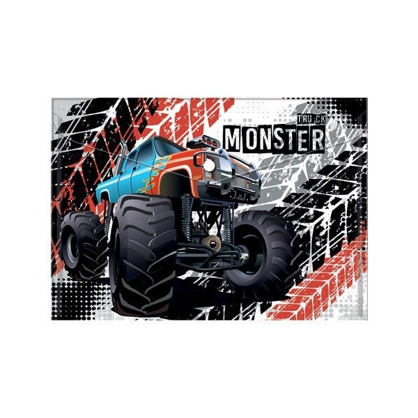 Monster Truck autós műanyag irattartó tasak - A4