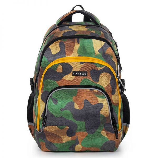 OXY BAG SCOOLER iskolai hátizsák - 23 literes - Camo terepszínű