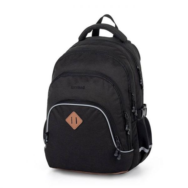 OXY SCOOLER iskolai hátizsák - 23 literes - fekete