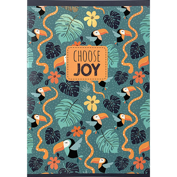 PD School Choose Joy kockás füzet - 42 lapos - tukán madaras