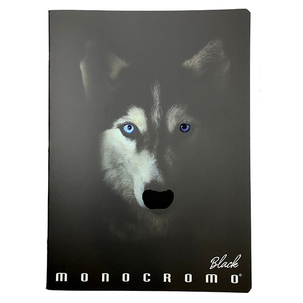 PIGNA Monocromo Black vonalas füzet - A4 - Husky