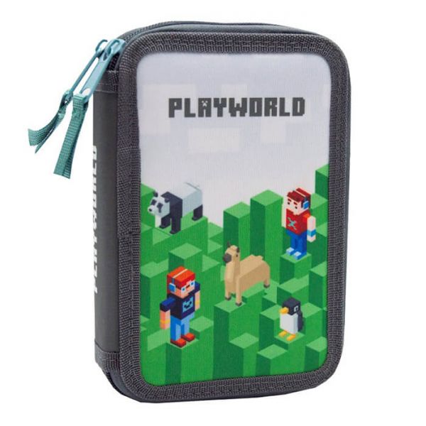 PlayWorld emeletes tolltartó - OXY BAG - zöld/szürke