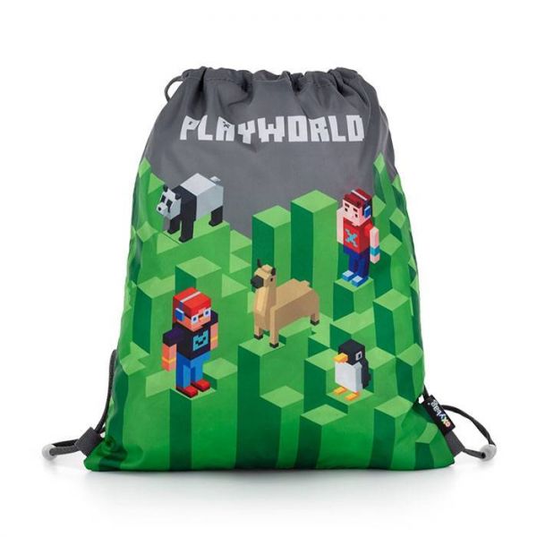 PlayWorld tornazsák - OXY BAG - zöld/szürke