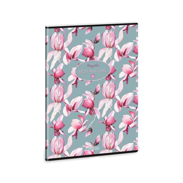 Rosy Magnolia virágos vonalas füzet - A4 margós