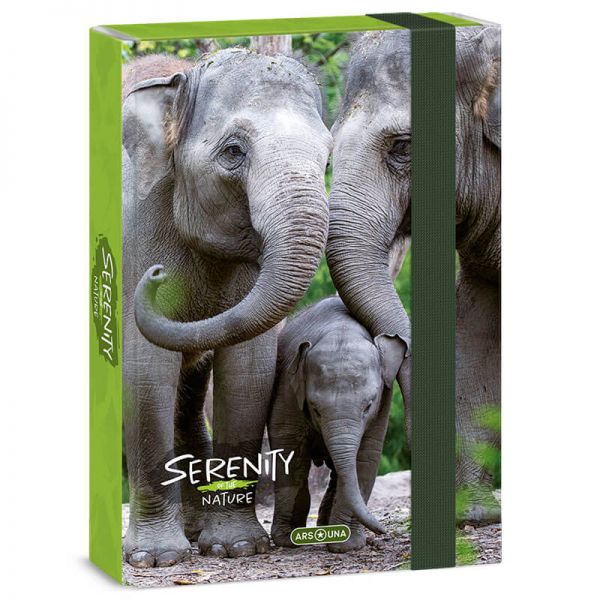 Serenity állatos füzetbox - A5 - elefánt család