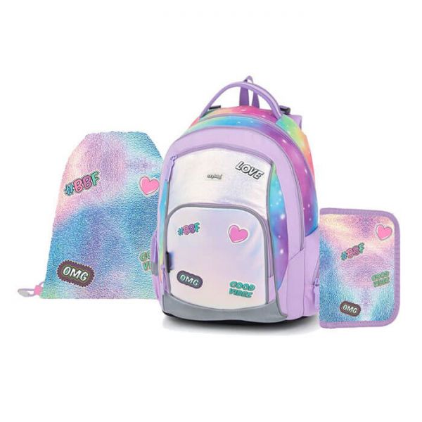 Shiny OXY GO iskolai hátizsák - iskolatáska szett - 22 literes