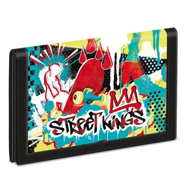Street Kings gördeszkás tépőzáras pénztárca
