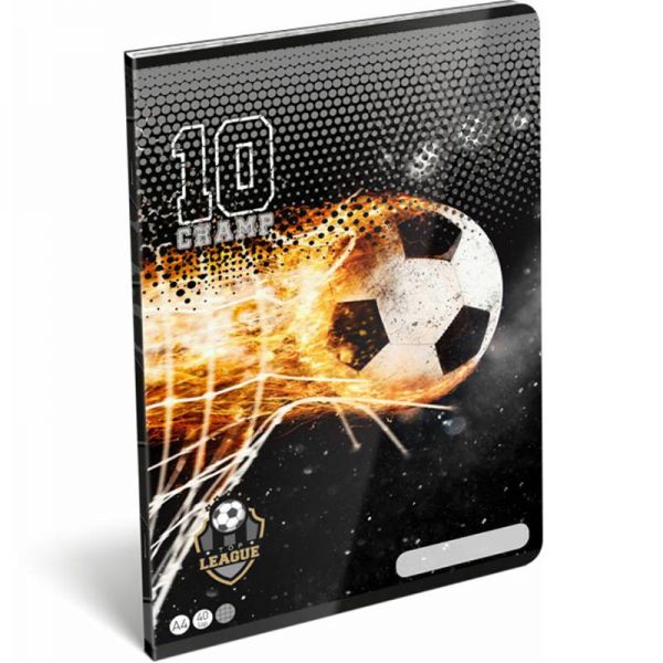 Top League TOP10 focis kockás füzet - 40 lapos A4 - Lizzy Card