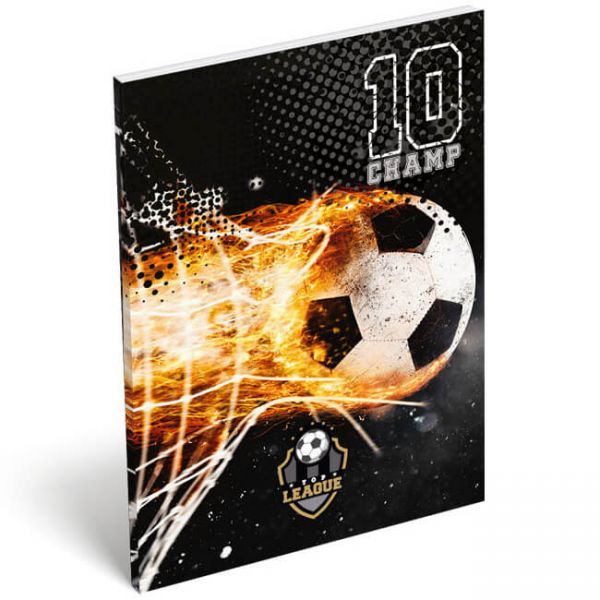 Top League TOP10 focis papírfedeles notesz - A7