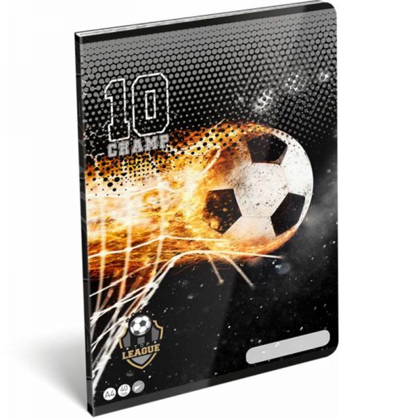 Top League TOP10 focis sima füzet - 40 lapos A4 - Lizzy Card