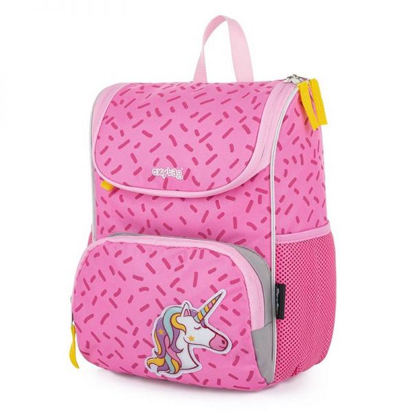 Unikornisos gyerek hátizsák - 29x10x22 cm - rózsaszín