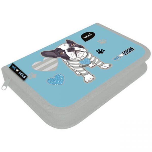 We Love Dogs Woof kutyás kihajthatós tolltartó - Lizzy Card