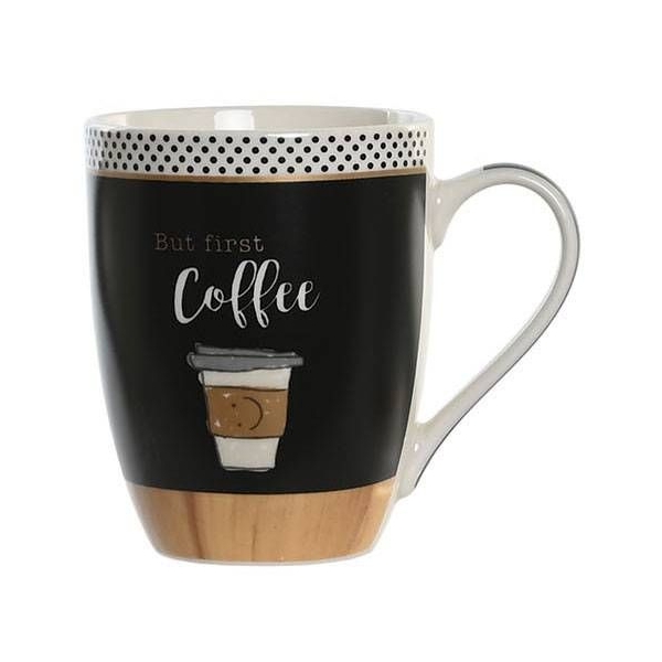 But first Coffee feliratú kávés porcelán bögre - 340 ml